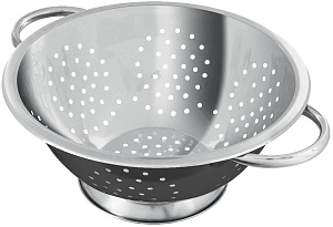 Дуршлаг 28см FACKELMANN Belloni глубокий черный нержавеющая сталь 000000000001192551