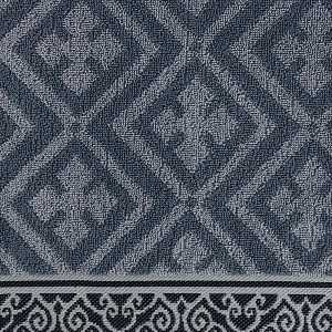 Полотенце махровое пестротканое 70x140см Privilea, жаккардовый бордюр, Хлопок 100%,плотность 400г/м2, голубой, 19С9 Сиера 000000000001199783