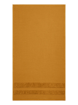 Полотенце 50x90см DE'NASTIA КРАФТ горчичный хлопок 100% 000000000001219505