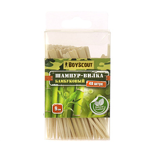 Шампур-вилка Boyscout, 9 см, бамбук, 40 шт. 000000000001141521