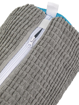 Мешок для стирки обуви 39х19см серый микрофибра / полиэстер 000000000001229165