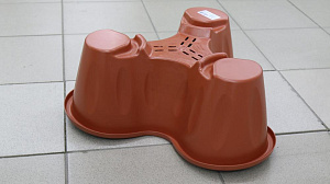 Кашпо многоярусное D53см H20см 14л Коричневый (терракот) пластик 000000000001194510