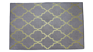 Коврик придверный 50х80см LUCKY Восток серый/золото полиэстер 000000000001203632