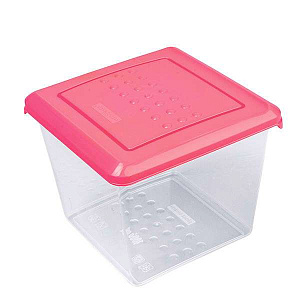 Квадратная емкость для хранения продуктов Pattern Plast-team, 1л 000000000001106603