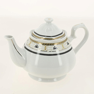 Набор чайный фарфор 13шт (6 чашек 220мл + 6 блюдец + чайник) подарочная упаковка Аврора Дана Guterwahl 113-19019 000000000001200582