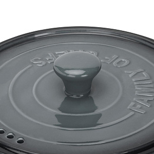 Кастрюля с крышкой 2л MATISSA серый керамика 000000000001224556