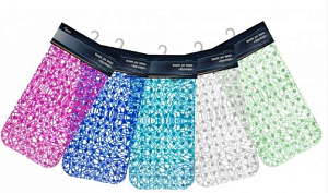 Коврик из литого ПВХ "Паутинка", с присосками, внутрь ванной, антискользящий, 35х72 см 6916 000000000001198387