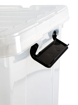 Контейнер для хранения 75л с крышкой прозрачный полипропилен 000000000001227854