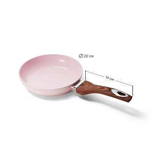Сковорода 20см PHANTOM CHEF ручка soft touch индукция pink 000000000001221189