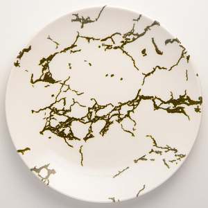 Набор столовой посуды 24 предмета TULU PORSELEN Deniz GRAY MARBLE фарфор 000000000001210103