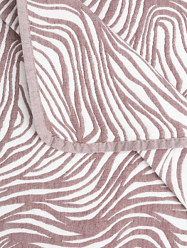 Покрывало 200x240см DE'NASTIA зебра 3слоя бордовое жаккард 55%хлопок 45%полиэстер 000000000001207702
