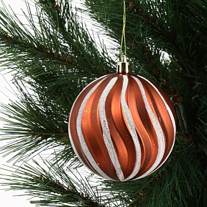 Декоративное украшение Набор шаров 8см-18шт 6см-24шт MANDARIN полистирол 000000000001209384