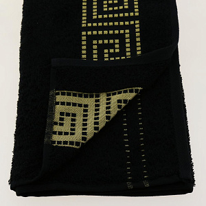 Полотенце 70х130см CLEANELLY Грэко махровое плотность 460 гр/м черный 100% хлопок ПЦ3501-4346,19-4015 000000000001198625