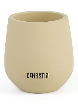 Стакан для зубных щёток DE'NASTIA SOFT COLLECTION желтый полирезина 000000000001215867