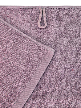 Полотенце махровое 50х90см СОФТИ бордюр 3 полоски лиловый хлопок 100% 000000000001215912