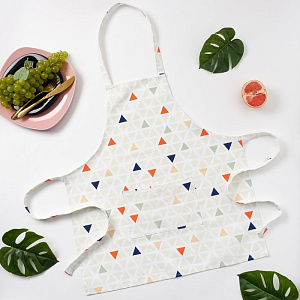 Фартук Этель "Треугольники" 65х60см, репс, пл.130г/м2, 100% хлопок 4126951 000000000001200086