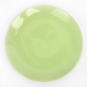 Тарелка десертная 18см зеленый глазурованная керамика 000000000001213885