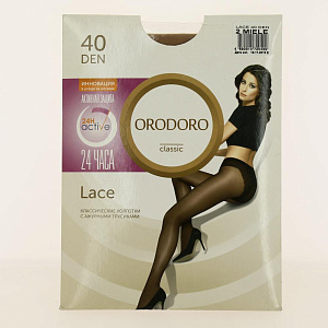 Колготки ORODORO (Lace) 40 Den, цвет легкий загар, размер 2 000000000001141177