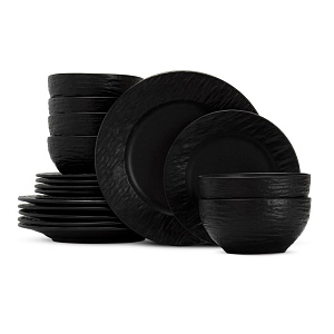 Набор столовой посуды 18 предметов (обеденная 27см-6шт/десертная 20см-6шт/салатник 15см-6шт) керамика QIU3564 000000000001224264