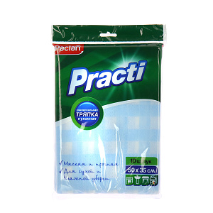 Универсальная тряпка Practi, 50x35 см, 10 шт. 000000000001139147