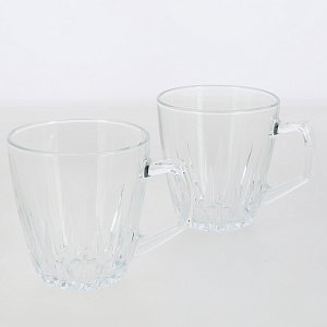 SAFIR Набор кружек 2шт 295мл PASABAHCE стекло 000000000001211673
