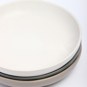 Салатник 23см белый/серый/коричневый глазурованная керамика 000000000001213944