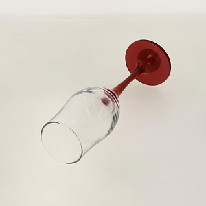 Фужер стекло для шампанского красная ножка 190мл ENJOY PASABAHCE44160RSL 000000000001199202