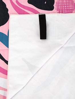 Полотенце пляжное с чехлом 75х150см Розовый гепард микрофибра полиэстер 000000000001227526