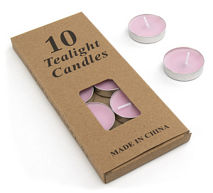 Набор свечей чайных 10шт 000000000001216435