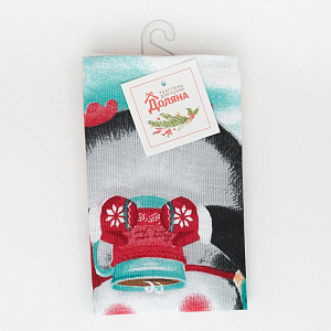 Полотенце 35х60см ДОЛЯНА Снежного настроения 100% хлопок 160г/м2 000000000001208906