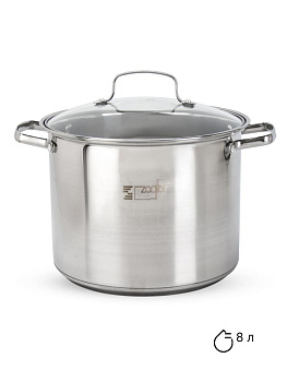 Набор посуды для приготовления 12 предметов толщина стали 0,5мм нержавеющая сталь 000000000001228071