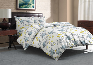 Комплект постельного белья 1,5сп LUCKY (пододеяльник 145х215см, простынь 150х220см, наволочки 50х70см-1шт) Волшебный сад поплин хлопок 100% 000000000001218252