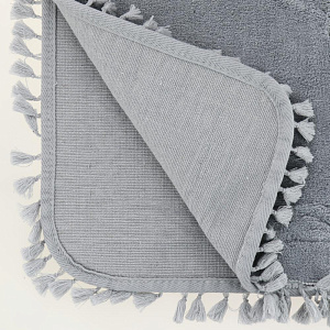 Коврик универсальный 60х90см LUCKY Эмбосс серый хлопок 000000000001208944