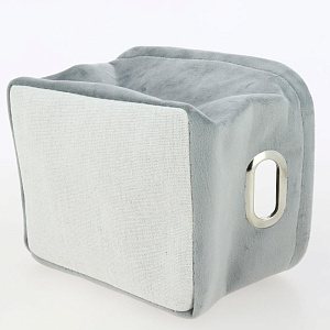 Органайзер для хранения 21x13x17см DE'NASTIA серый велюр полиэстер 000000000001210421