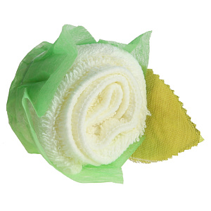 Полотенце Роза на подставке Софти, 20х20 см, хлопок 000000000001151792