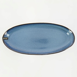 Блюдо овальное 30,5х13,6х2,7см DE'NASTIA синий керамика 000000000001210846