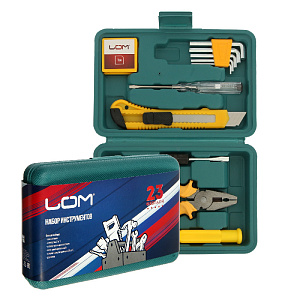 Набор инструментов в кейсе 11 предметов LOM 23 Февраля подарочная упаковка металл 000000000001211081