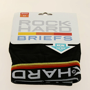 Трусы мужские слипы Rockhard BRIEFS M черный 95%хлопок 5%эластан 000000000001190395