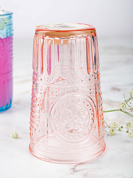 ROMANTIC Стакан 340мл BORMIOLI ROCCO розовый стекло 000000000001207819