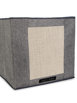 Домик с лежанкой и когтеточкой для животных 40х40х37см полиэстер 000000000001229104