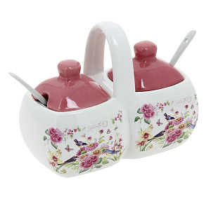 Двухсекционная банка для специй Коралл 000000000001153866