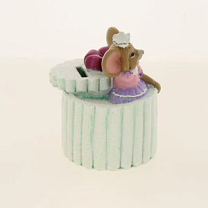 Декоративная копилка Мышка-Принцесса из полирезины / 12х9,5х8см арт.80088 000000000001191318