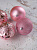 Набор украшений декоративных 4шт розовый пластик (шар матовый 10см-1шт, шар с блестками 10см-1шт, шар с рисунком 10см-2шт) 000000000001208304