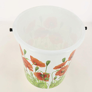 Ведро 11л ЦВЕТЫ без крышки пластик 4314302 000000000001204655