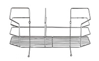 Полка-органайзер 35х16х19см прямая, металл/хромSWR-2231 000000000001192321