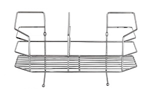 Полка-органайзер 35х16х19см прямая, металл/хромSWR-2231 000000000001192321