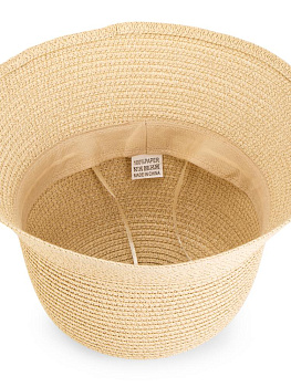 Шляпа 56-58см пляжная панама молочный полиэстер 000000000001227475