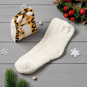 Носки махровые "Леопард" р-р 36-39 100% полиэстер 4679401 000000000001202381