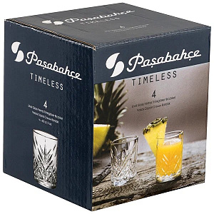 TIMELESS Набор стопок для водки 4шт 62мл PASABAHCE стекло 000000000001183464