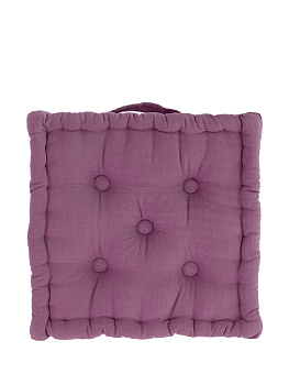 Подушка на стул (пуф) DE'NASTIA 40x40х8см 100%Хлопок лаванда P111160 000000000001199507